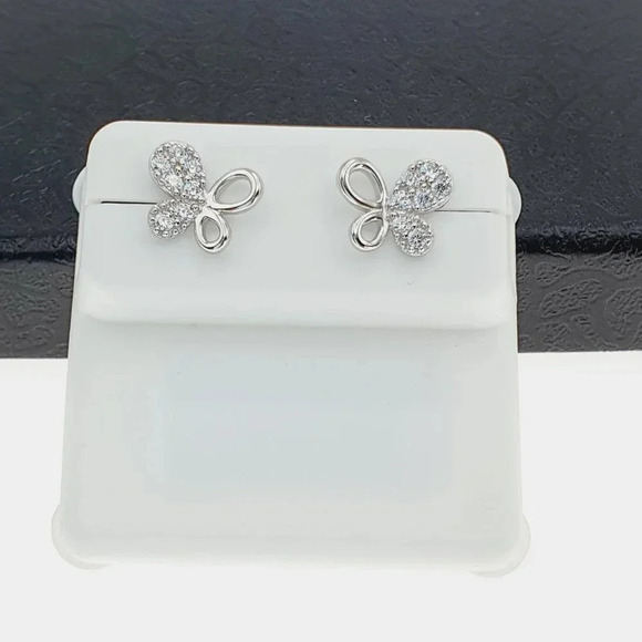 "925 sterling silver luxury CZ earrings for women/girls, Best forRJUS2216 - Picture 3 of 11